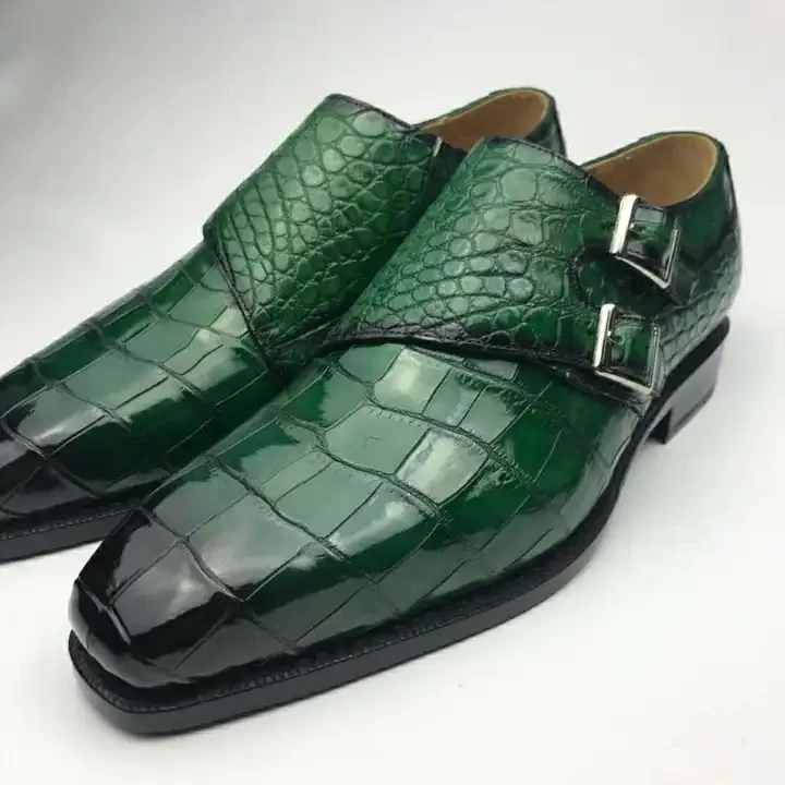 High Quality office shoes men New Design crocodile Dress shoes men genuine leather handmade Men Dress Shoes
