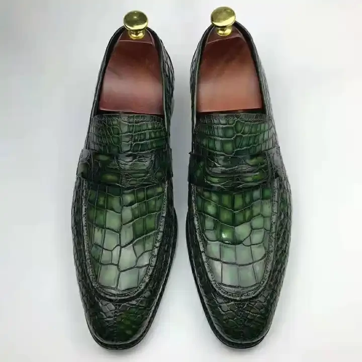 Crocodile Genuine Leather Men Shoes Hot Sale High Quality Dress Men Shoes