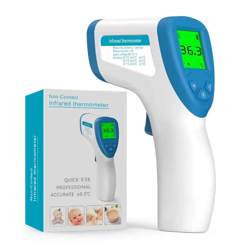 Wholesale cheap household medical devices digital IR medical adult temperature gun baby electronic thermometer