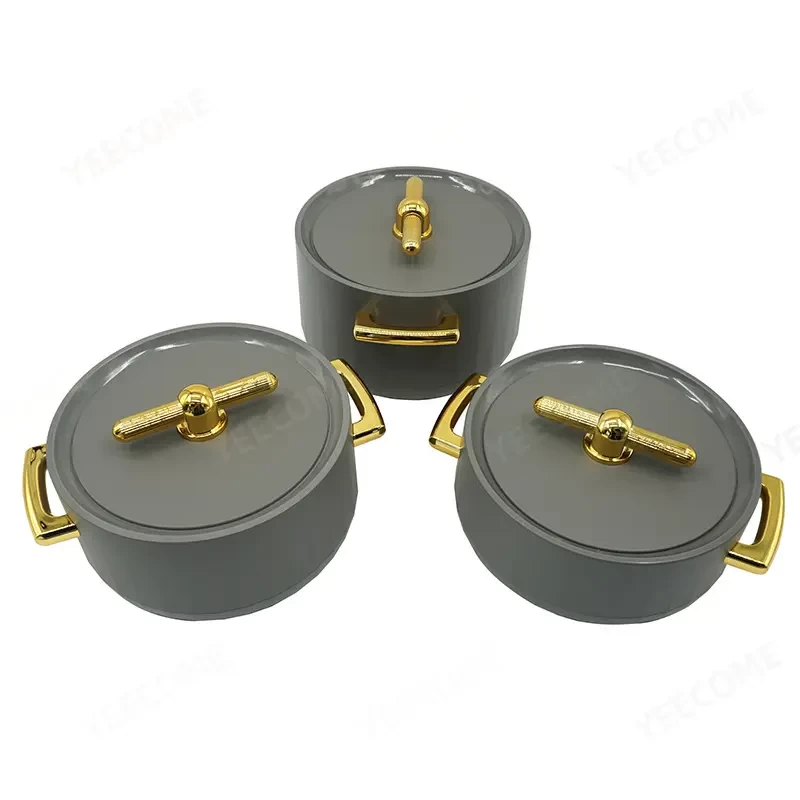 High Quality New Design Arabic Food Warmer Pot Set Luxury Design Hot Pot Casserole Serving Hot
