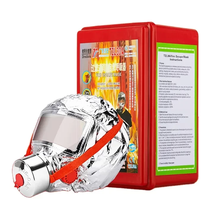 Fire Extinguisher Supplier Fire Equipment Personal Protective Fire Escape Firefighting Self Rescue Full Gas Mask