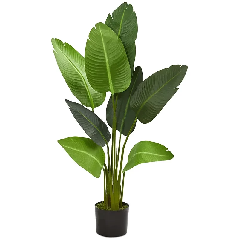 High Quality Large Tropical Artificial Tree Leaves Photography Background Accessories Artificial Plants