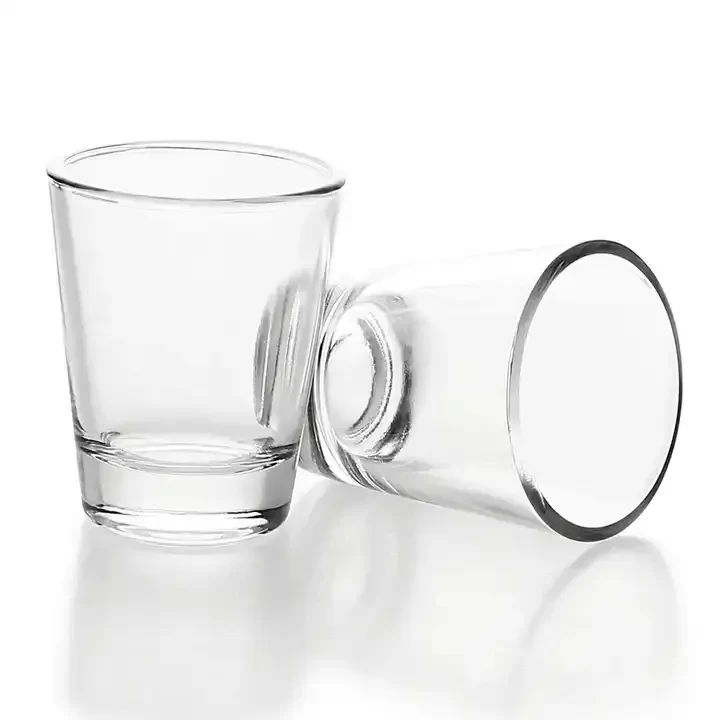 Customized logo 25ml 2oz/50ml wine whiskey cup blank sublimation espresso glasses small bullet shot glass