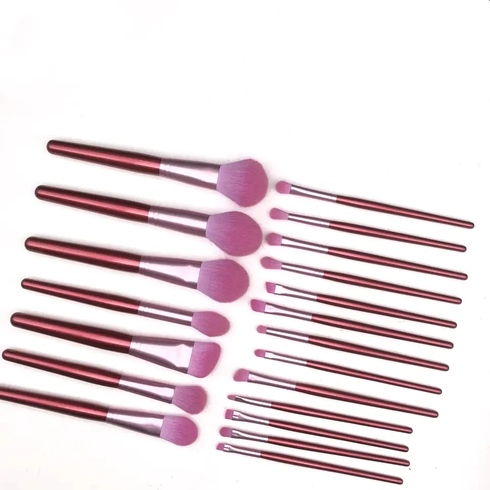 YRX W088 20PCS High Quality Makeup tools Private With Matte Foundation Brush Pink Handle Makeup Brush Set