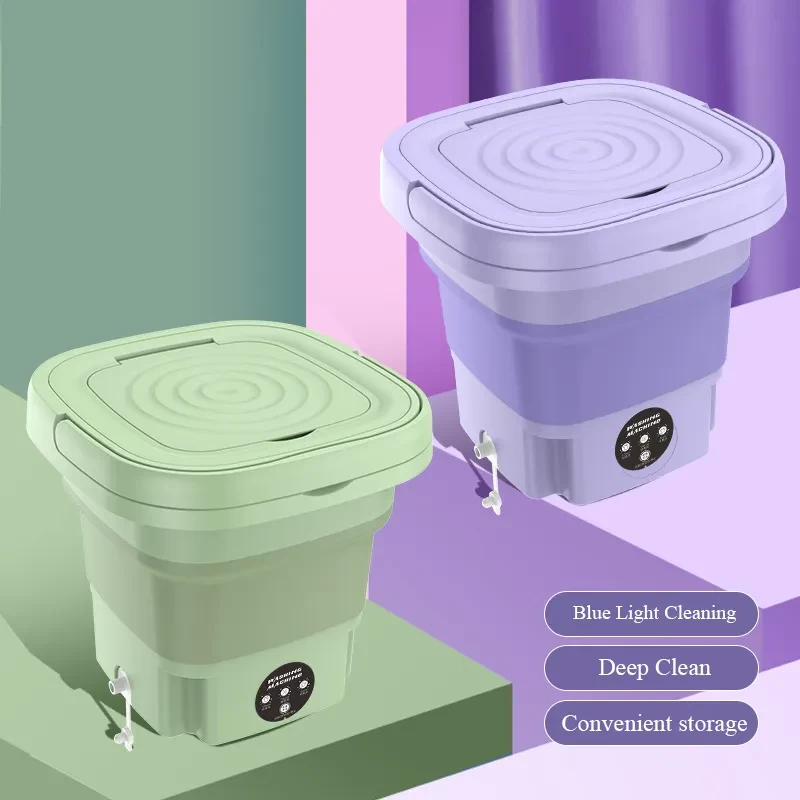Portable Mini washing Machine Folding Portable Mini Washing Machine Lightweight Collapsible Bucket