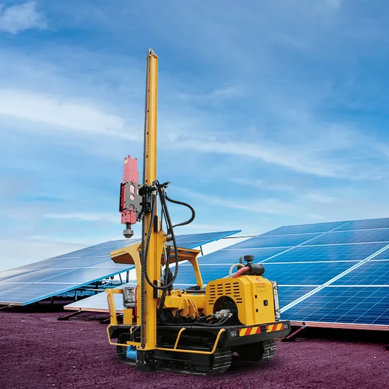 Everstar High Quality Rotary Pile Driver , photovoltaic engineering construction crawler solar pile driver machine