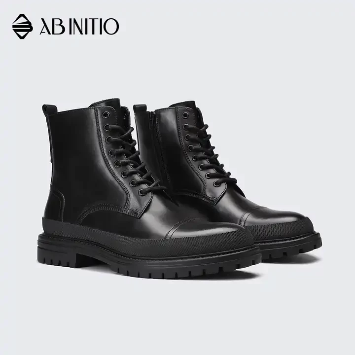 Original High Cut Leather Winter Mens Formal Boots Shoes